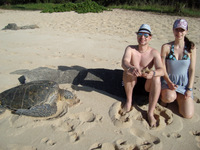 Craig and Shannon with Turtle